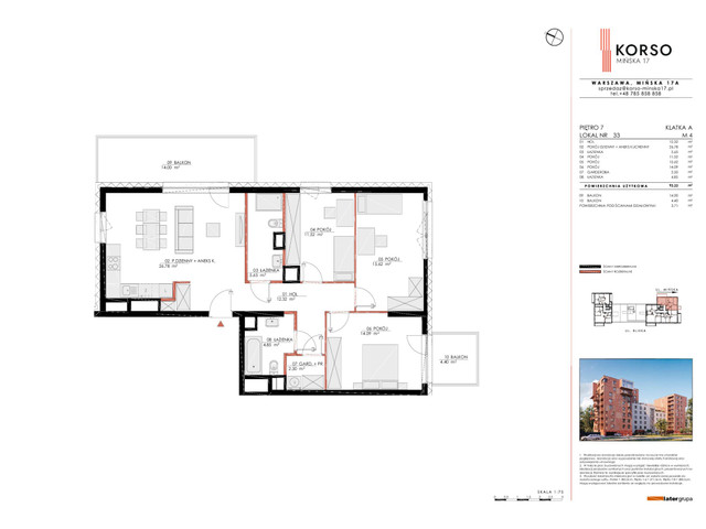 Mieszkanie w inwestycji Korso Mińska 17, symbol 33 » nportal.pl