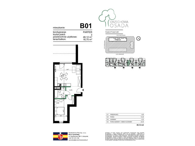 Mieszkanie w inwestycji Orzechowa Osada, budynek II Etap, symbol 2.B01 » nportal.pl