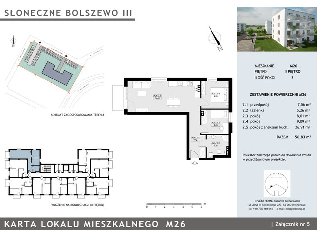 Mieszkanie w inwestycji Słoneczna Bolszewo III, symbol III.M26 » nportal.pl