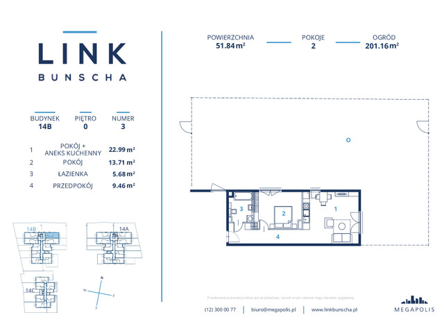 Mieszkanie w inwestycji LINK BUNSCHA, symbol 14b_3 » nportal.pl
