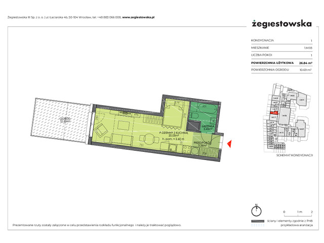 Mieszkanie w inwestycji Żegiestowska III, symbol 1.M.18 » nportal.pl