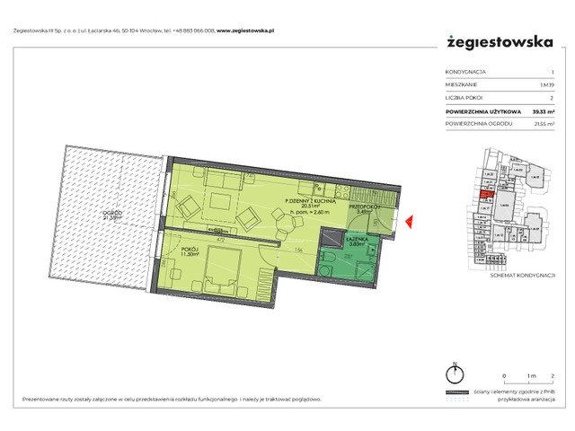 Mieszkanie w inwestycji Żegiestowska III, symbol 1.M.19 » nportal.pl