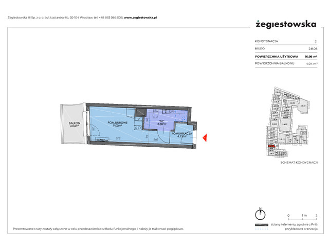 Mieszkanie w inwestycji Żegiestowska III, symbol 2.B.08 » nportal.pl