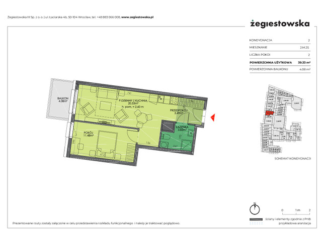 Mieszkanie w inwestycji Żegiestowska III, symbol 2.M.25 » nportal.pl