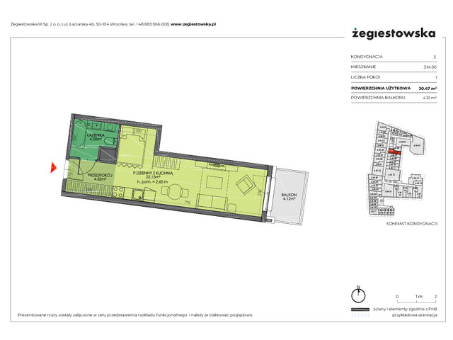 Mieszkanie w inwestycji Żegiestowska III, symbol 3.M.06 » nportal.pl