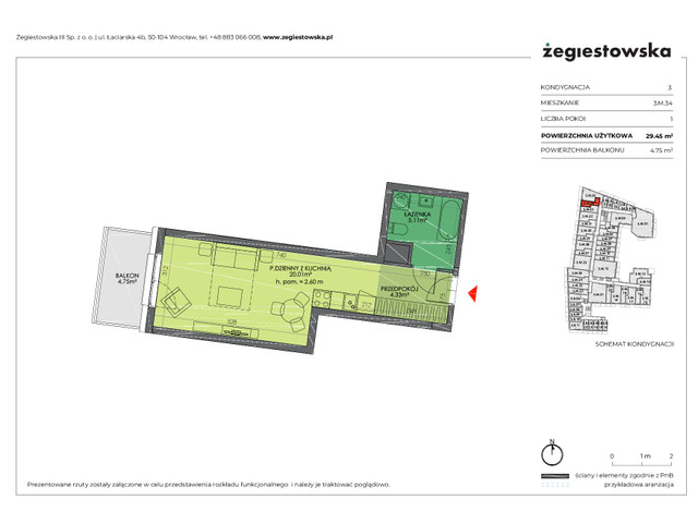 Mieszkanie w inwestycji Żegiestowska III, symbol 3.M.34 » nportal.pl