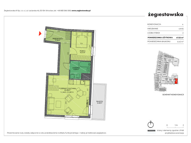 Mieszkanie w inwestycji Żegiestowska III, symbol 4.M.15 » nportal.pl