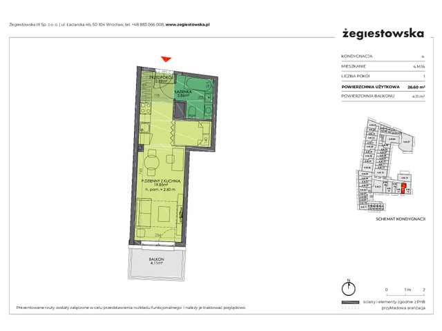 Mieszkanie w inwestycji Żegiestowska III, symbol 4.M.16 » nportal.pl