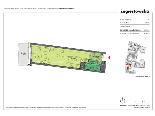 Mieszkanie w inwestycji Żegiestowska III, symbol 4.M.22 » nportal.pl