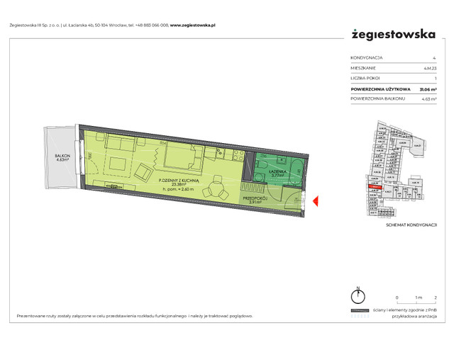 Mieszkanie w inwestycji Żegiestowska III, symbol 4.M.23 » nportal.pl