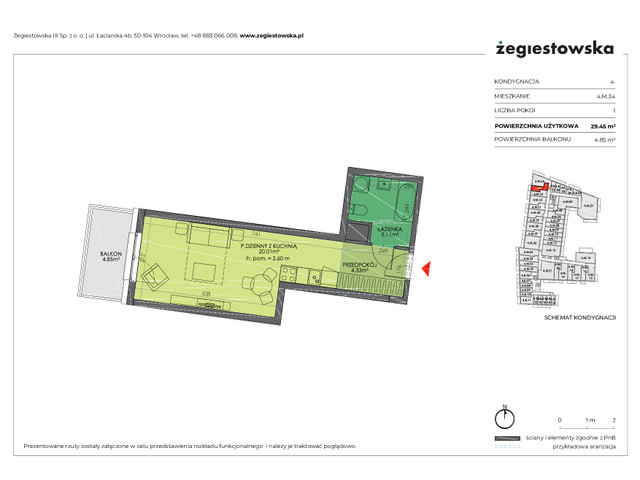 Mieszkanie w inwestycji Żegiestowska III, symbol 4.M.34 » nportal.pl