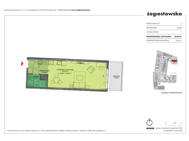 Mieszkanie w inwestycji Żegiestowska III, symbol 5.M.02 » nportal.pl