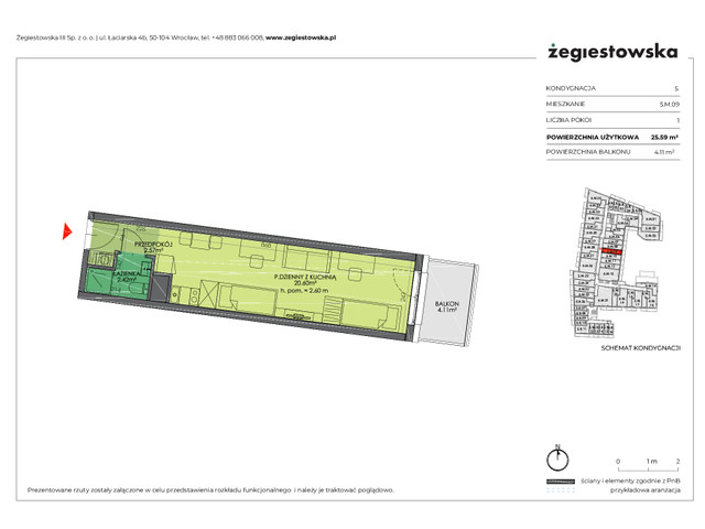 Mieszkanie w inwestycji Żegiestowska III, symbol 5.M.09 » nportal.pl