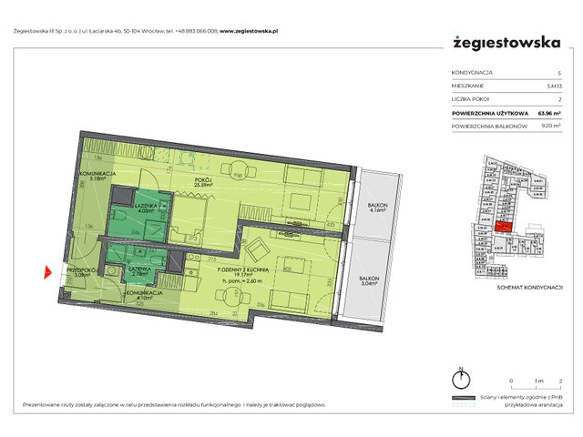 Mieszkanie w inwestycji Żegiestowska III, symbol 5.M.13 » nportal.pl