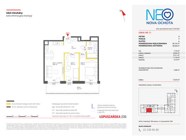 Mieszkanie w inwestycji NEO NOVA OCHOTA, symbol M.33 » nportal.pl