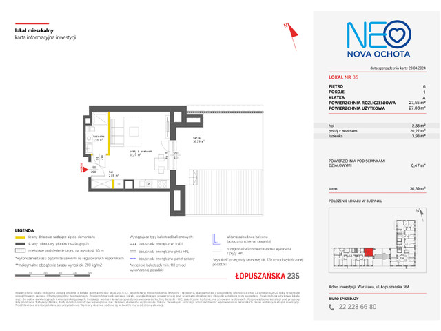 Mieszkanie w inwestycji NEO NOVA OCHOTA, symbol M.35 » nportal.pl