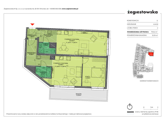 Mieszkanie w inwestycji Żegiestowska III, symbol 6.M.02 » nportal.pl