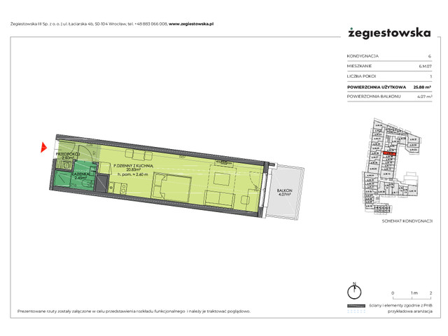 Mieszkanie w inwestycji Żegiestowska III, symbol 6.M.07 » nportal.pl