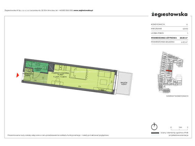 Mieszkanie w inwestycji Żegiestowska III, symbol 6.M.10 » nportal.pl