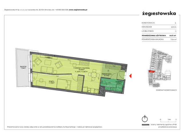 Mieszkanie w inwestycji Żegiestowska III, symbol 6.M.24 » nportal.pl