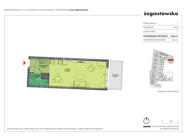 Mieszkanie w inwestycji Żegiestowska III, symbol 7.M.02 » nportal.pl