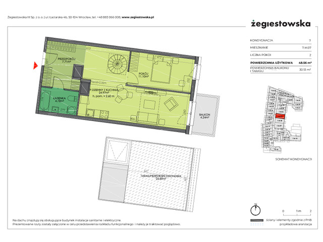 Mieszkanie w inwestycji Żegiestowska III, symbol 7.M.07 » nportal.pl