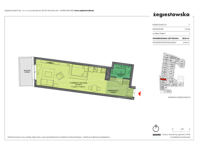 Mieszkanie w inwestycji Żegiestowska III, symbol 7.M.18 » nportal.pl