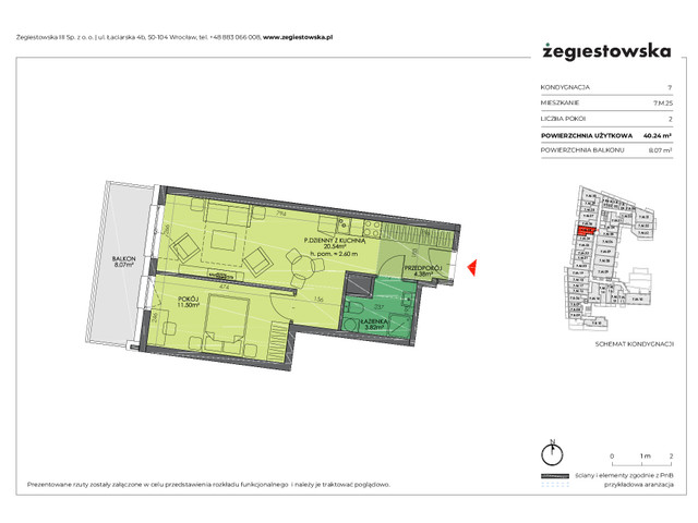 Mieszkanie w inwestycji Żegiestowska III, budynek Rezerwacja, symbol 7.M.25 » nportal.pl