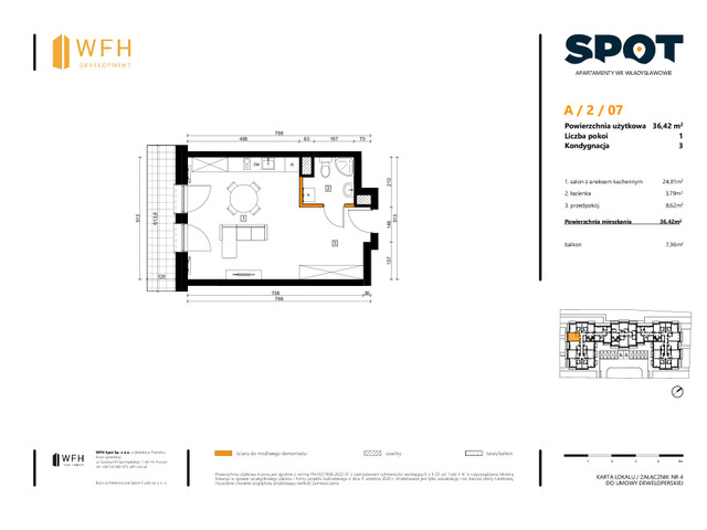 Mieszkanie w inwestycji SPOT, symbol A.2.07 » nportal.pl