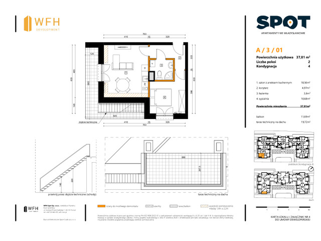 Mieszkanie w inwestycji SPOT, symbol A.3.01 » nportal.pl