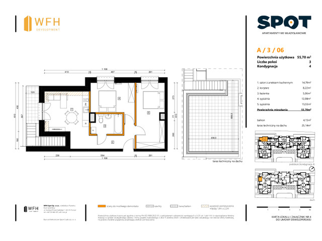 Mieszkanie w inwestycji SPOT, symbol A.3.06 » nportal.pl