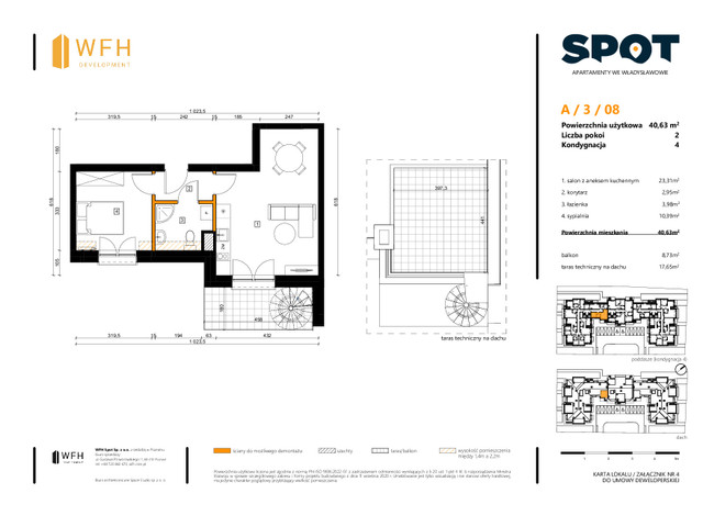 Mieszkanie w inwestycji SPOT, symbol A.3.08 » nportal.pl