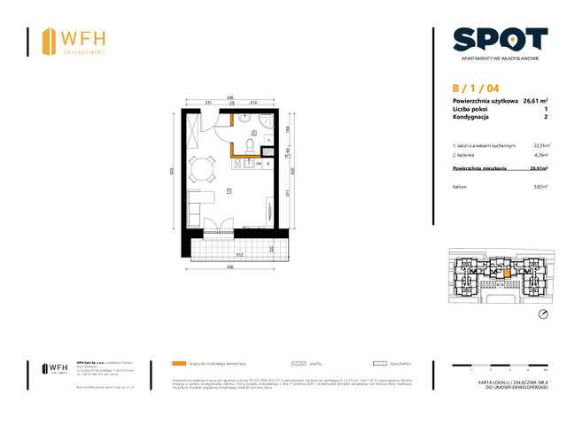 Mieszkanie w inwestycji SPOT, symbol B.1.04 » nportal.pl