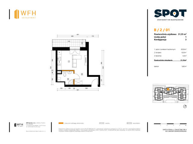 Mieszkanie w inwestycji SPOT, symbol B.2.01 » nportal.pl