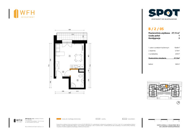 Mieszkanie w inwestycji SPOT, symbol B.2.05 » nportal.pl