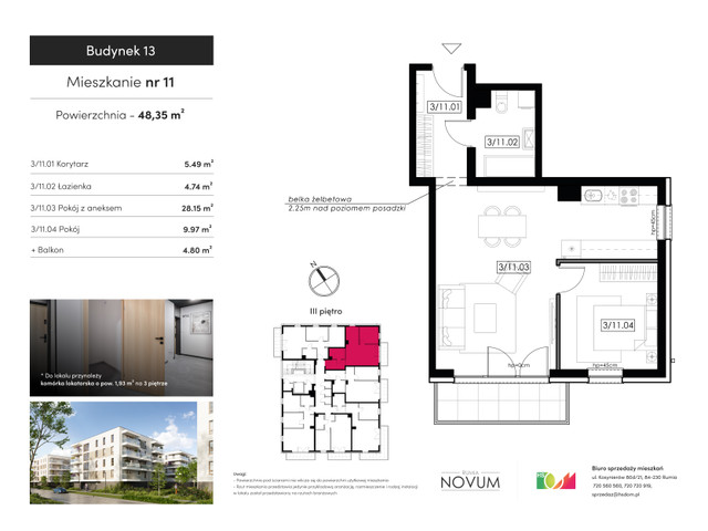Mieszkanie w inwestycji Nova Rumia etap XIII, symbol M11 » nportal.pl