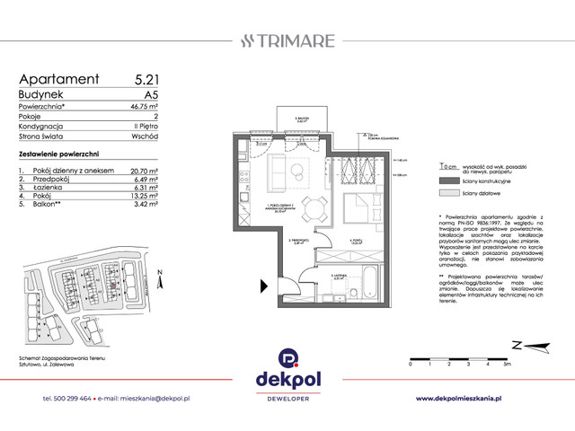 Mieszkanie w inwestycji TRIMARE, symbol 5.21 » nportal.pl