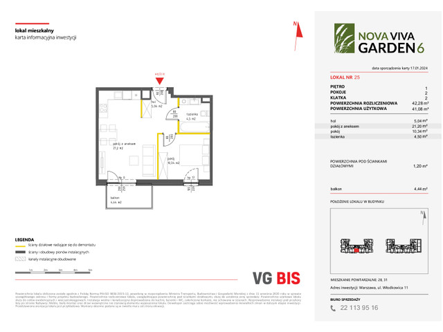 Mieszkanie w inwestycji NOVA VIVA GARDEN, symbol 6_A_25 » nportal.pl