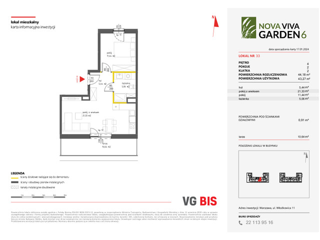 Mieszkanie w inwestycji NOVA VIVA GARDEN, symbol 6_A_33 » nportal.pl