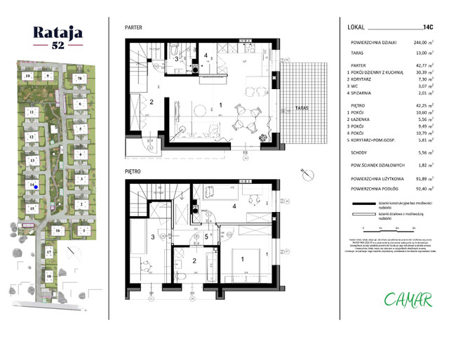 Mieszkanie w inwestycji Rataja 52 Osiedle Premium - mieszkania, symbol 14C » nportal.pl