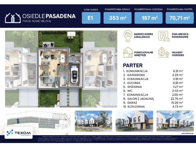 Dom w inwestycji Osiedle Pasadena, symbol E1 » nportal.pl