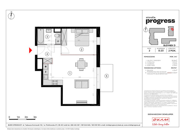 Mieszkanie w inwestycji STREFA PROGRESS, symbol D.23 » nportal.pl