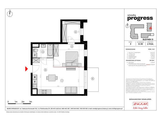 Mieszkanie w inwestycji STREFA PROGRESS, symbol D.30 » nportal.pl