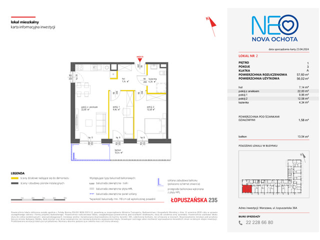 Mieszkanie w inwestycji NEO NOVA OCHOTA, symbol M.2 » nportal.pl