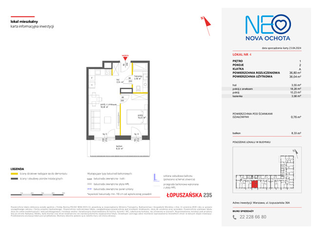 Mieszkanie w inwestycji NEO NOVA OCHOTA, symbol M.4 » nportal.pl