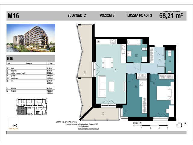 Mieszkanie w inwestycji PANORAMA KWIATKOWSKIEGO, symbol C_16 » nportal.pl