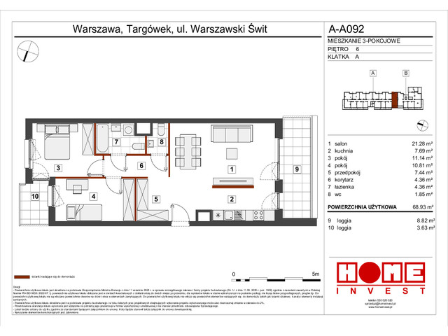 Mieszkanie w inwestycji Warszawski Świt VII, symbol A-A092 » nportal.pl