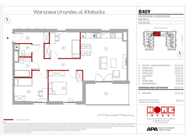 Mieszkanie w inwestycji Enklawa Ursynów, symbol B409 » nportal.pl