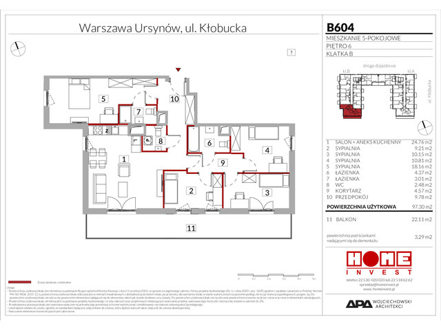 Mieszkanie w inwestycji Enklawa Ursynów, symbol B604 » nportal.pl