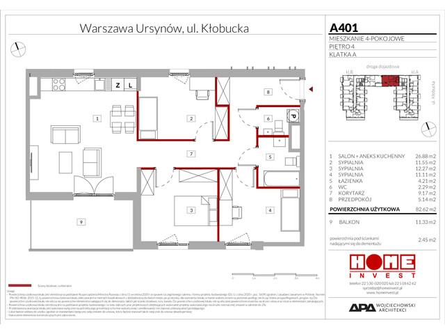 Mieszkanie w inwestycji Enklawa Ursynów, symbol A401 » nportal.pl